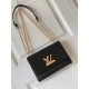 Replica Bolso Louis Vuitton Twist MM en cuero Epi negro M54804 Imitacion Rebajas