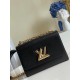 Replica Bolso Louis Vuitton Twist MM en cuero Epi negro M54804 Imitacion Rebajas