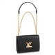 Replica Bolso Louis Vuitton Twist MM en cuero Epi negro M54804 Imitacion Rebajas