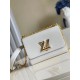 Replica Bolso Louis Vuitton Twist MM en cuero Epi blanco M55513 Imitacion Rebajas