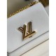 Replica Bolso Louis Vuitton Twist MM en cuero Epi blanco M55513 Imitacion Rebajas