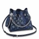 Replica Bolso Louis Vuitton Bella En Cuero Mahina Azul M59552 Imitacion Rebajas