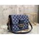 Replica Bolso Louis Vuitton Dauphine MM Monogram Denim M59631 Imitacion Rebajas