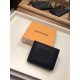 Replica Monedero múltiple Louis Vuitton Dark Infinity Leather M63235 Imitacion Rebajas