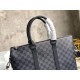 Replica Louis Vuitton Anton Maletín Damier Grafito N40024 Imitacion Rebajas