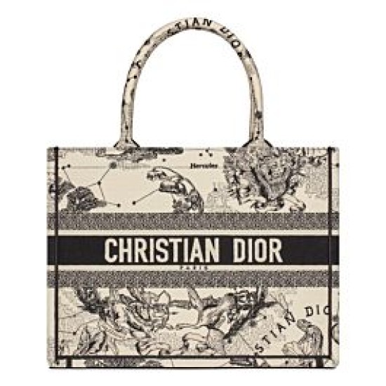 Replica Christian Dior Bolso Dior Book Tote Mediano Crema Baratos Imitacion