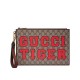 Replica Gucci Tiger Pouch 688378 Café oscuro Baratos Imitacion