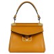 Replica Givenchy Mini Bolso Mystic De Cuero Con Asa Superior Café Baratos Imitacion