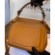 Replica Givenchy Mini Bolso Mystic De Cuero Con Asa Superior Café Baratos Imitacion