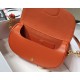 Replicas Dior Bobby East-West Bag Box Piel de becerro naranja Baratos