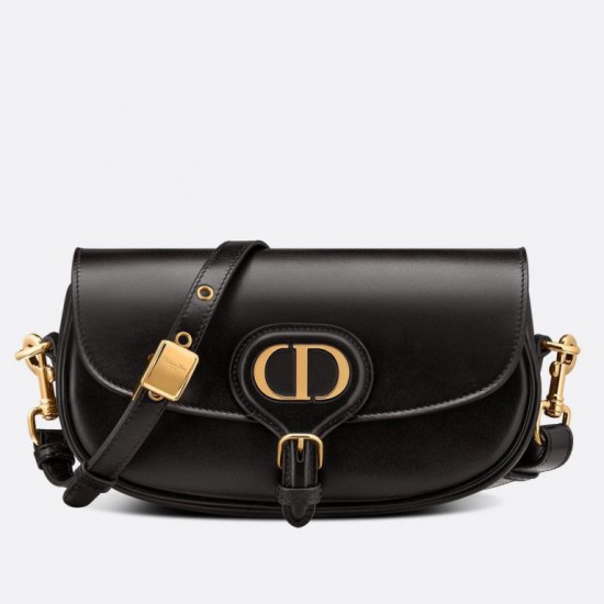 Replicas Bolso Dior Bobby East-West Box Piel de becerro negro Baratos