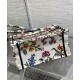 Replicas Christian Dior Small Dior Book Tote Blanco Multicolor Bordado Dior Petites Fleurs Baratos