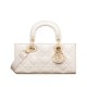 Replicas Bolso Christian Dior Small Lady D-Joy Latte Cannage Cordero Crema Baratos