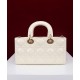 Replicas Bolso Christian Dior Small Lady D-Joy Latte Cannage Cordero Crema Baratos