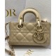 Replicas Bolso Christian Dior Micro Lady d-Joy Milk Charol Cannage Calf Albaricoque Baratos