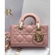 Replicas Bolso Christian Dior Micro Lady d-Joy Milk Charol Cannage Calf Rosa Baratos