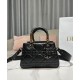 Replicas Bolso tote Christian Dior Small Lady 95.22 negro Baratos