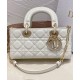 Replicas Christian Dior Small Lady D-Joy Bag Latte Charol Cannage Calfskin Crema Baratos