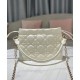 Replicas Dior Lady Dior Mini Top Handle Drawstring Bag S0981 Crema Baratos