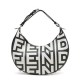 Replicas Fendi Fendigraphy Small Capsule Bag Fendi Roma en piel estampada bicolor 8BR798 Negro Baratos