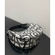 Replicas Fendi Fendigraphy Small Capsule Bag Fendi Roma en piel estampada bicolor 8BR798 Negro Baratos