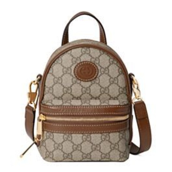 Replicas Gucci Bolso Multifunción Con Tejido G 725654 Café Baratos