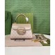 Replicas Gucci Horsebit Mini Bolso 1955 703848 Crema Baratos