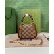 Replicas Gucci Bamboo 1947 Mini Top Handle Bag 735116 Café Baratos