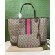 Replicas Gucci Ophidia GG Bolsa de asas grande 726755 Café oscuro Baratos