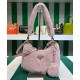 Replicas Minibolso de piel de oveja Prada 1BC204 Rosa Baratos