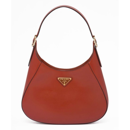 Replicas Prada 1BC179 bolso de hombro de cuero rojo Baratos