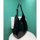 Replicas Prada bolso de hombro grande de piel con pespuntes negros 1BC181 Baratos