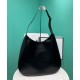 Replicas Prada bolso de hombro grande de piel con pespuntes negros 1BC181 Baratos