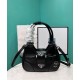 Replicas Bolso Prada Moon acolchado en napa negra 1BA381 Baratos