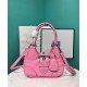 Replicas Bolso Prada Moon Padded Nappa-cuero 1BA381 Rosa Baratos