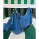 Replicas Prada Prada Re-Edition 2005 Bolso de Hombro de Cuero Napa Acolchado 1BH204 Azul Baratos