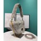 Replicas Prada Shearling Mini Bolso 1BC543 Gris Baratos