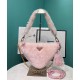 Replicas Minibolso de piel de oveja Prada 1BC543 Rosa Baratos