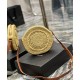 Replicas YSL Saint Laurent Sac Rond En Rafia Albaricoque Baratos