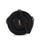 Replicas Saco Rond YSL Saint Laurent De Rafia Negra Baratos