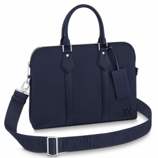 Replicas Maletín de despegue Louis Vuitton en piel azul aerograma M21440 Baratos