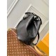 Replicas Bolso Louis Vuitton Blossom MM en cuero Mahina negro M21851 Baratos