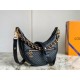 Replicas Bolso Louis Vuitton Loop en cuero Monogram negro Empreinte M22591 Baratos