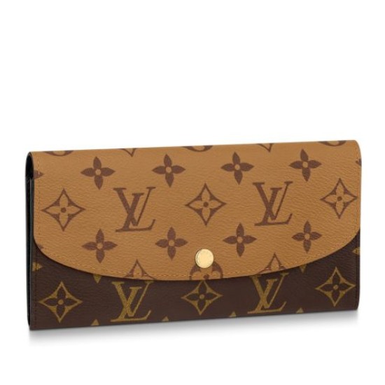 Replicas Cartera Louis Vuitton Emilie en lona Monogram Reverse M82157 Baratos