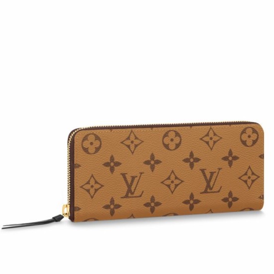 Replicas Cartera Louis Vuitton Clemence en lona Monogram Reverse M82336 Baratos