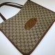 Replicas Gucci 1955 Horsebit Bolso Tote Mediano 621144 Marrón Baratos