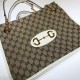 Replicas Gucci 1955 Horsebit bolso de mano mediano 621144 blanco Baratos