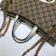 Replicas Gucci 1955 Horsebit bolso de mano mediano 621144 blanco Baratos