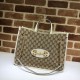 Replicas Gucci 1955 Horsebit bolso de mano mediano 621144 blanco Baratos