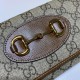 Replicas Bolso Gucci 621888 GG-Supreme Canvas Horsebit 1955 Bolso con cadena Baratos